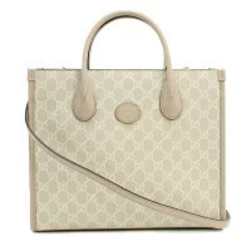 Gucci Tote Bag GG RETRO Beige Cream Handbag